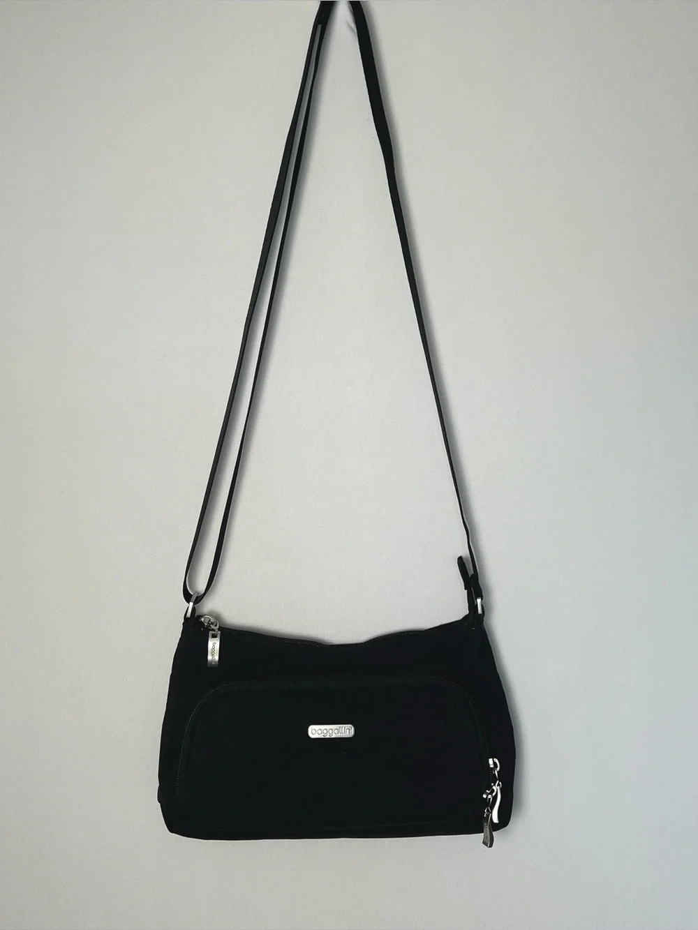 Baggallini Original Everyday Bag Black Nylon Crossbody Travel Purse Wallet - Picture 5 of 10